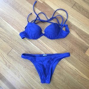 Strappy Lace Pushup Aerie Bikini